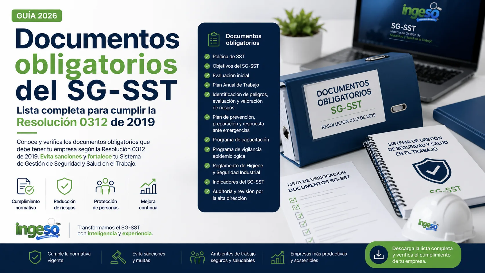 Documentos obligatorios del SG-SST | Lista completa para cumplir la Resolución 0312