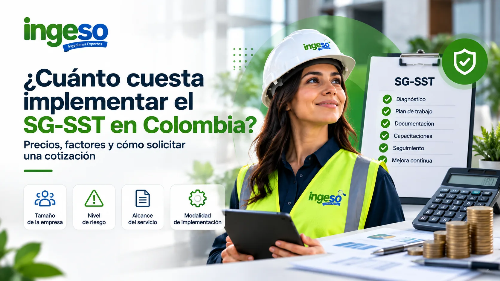 ¿Cuánto cuesta implementar el SG-SST en Colombia? Precios, factores y cómo solicitar una cotización