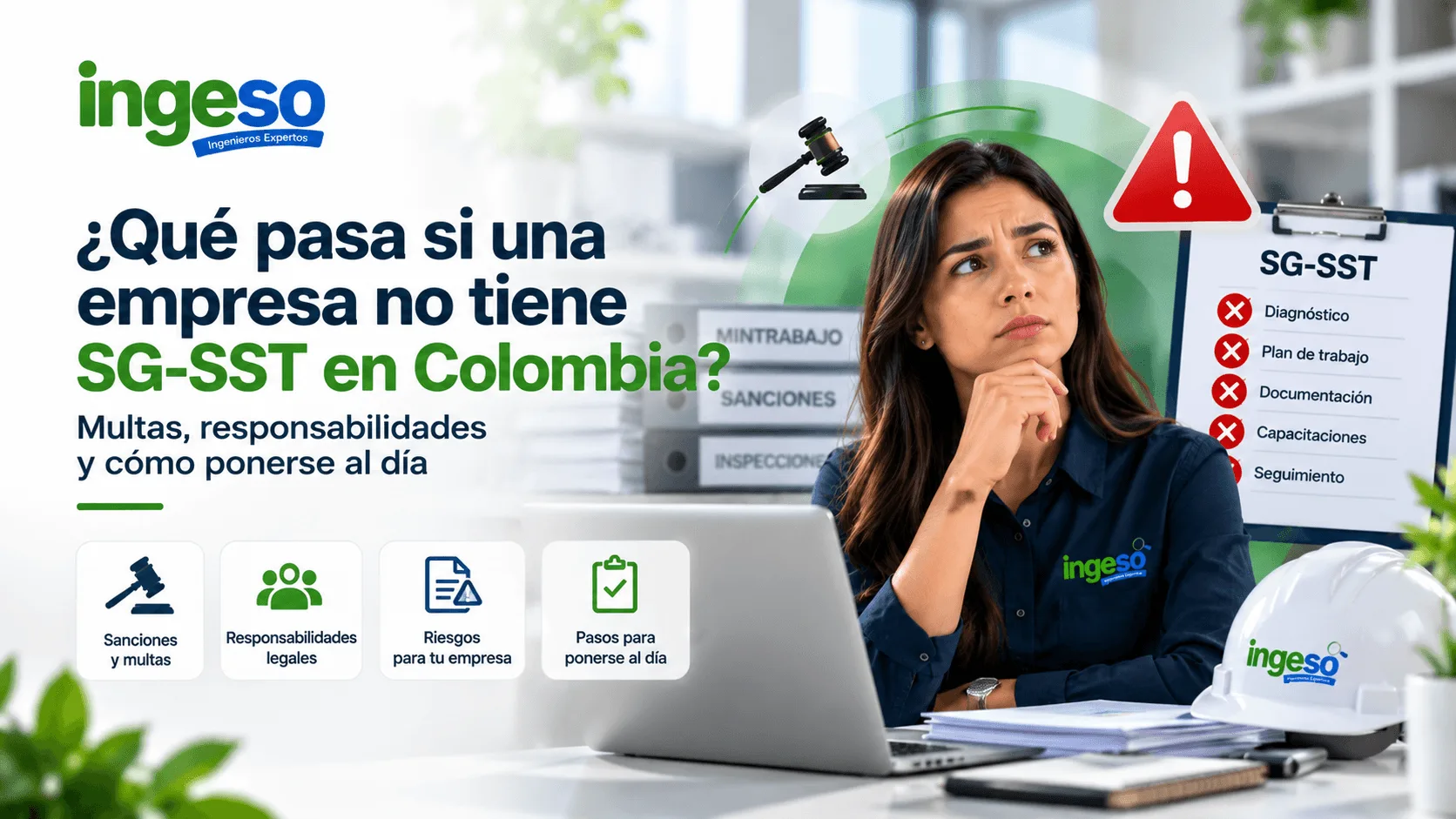 ¿Qué pasa si una empresa no tiene SG-SST en Colombia? Multas, responsabilidades y cómo ponerse al día